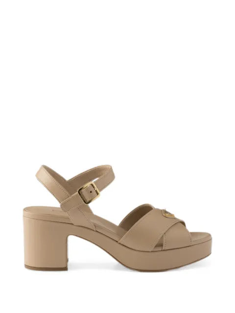 Prada nappa leather platform sandals