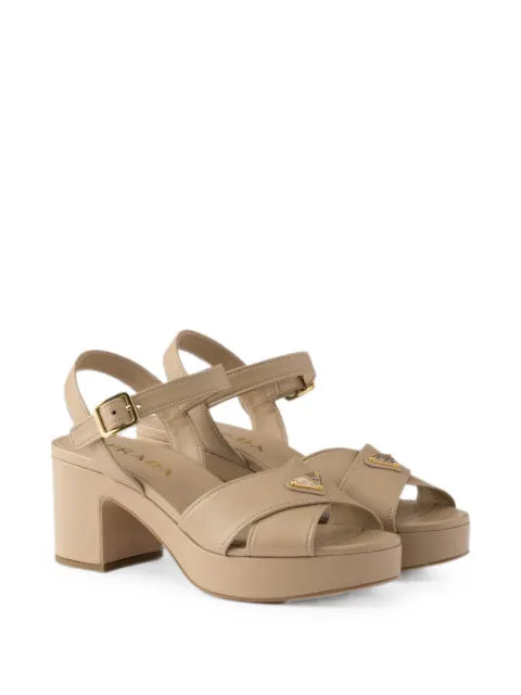 Prada nappa leather platform sandals
