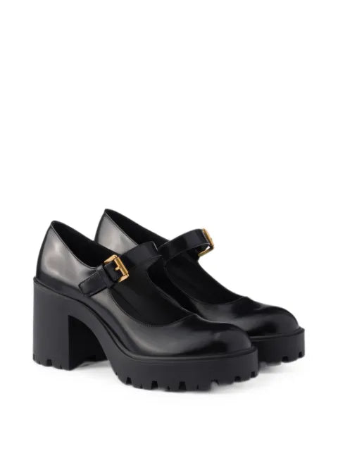 Prada brushed leather pumps