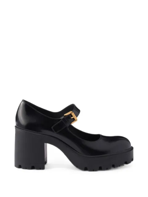 Prada brushed leather pumps