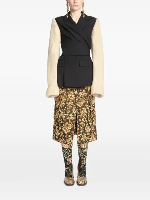 DRIES VAN NOTEN patchwork leather boots