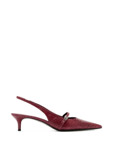 Tory Burch Double T buckle mary jane slingbacks