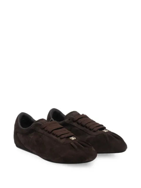 Dolce & Gabbana soft ballet sneakers in split calfskin