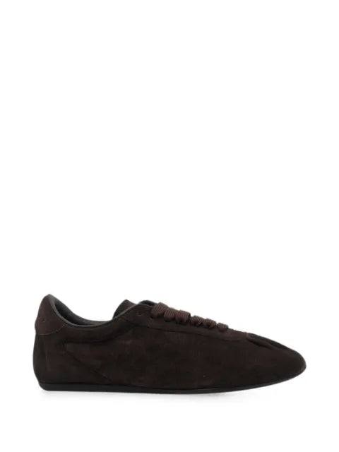 Dolce & Gabbana soft ballet sneakers in split calfskin