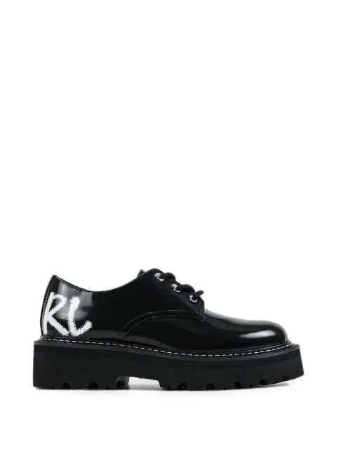 Karl Lagerfeld logo-print chunky-sole shoes