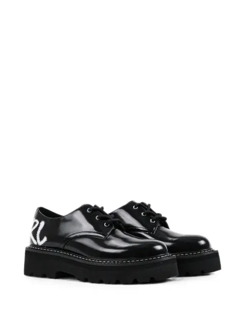 Karl Lagerfeld logo-print chunky-sole shoes