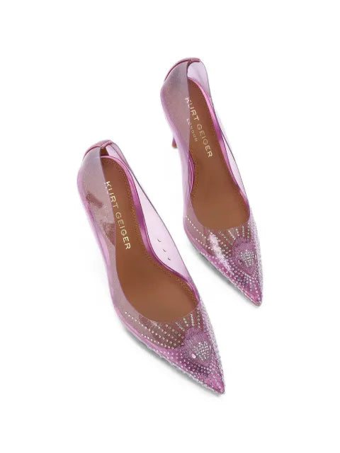 Kurt Geiger London crystal-embellished Eagle pumps