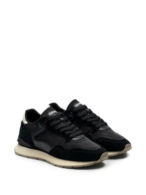 Hoff City panelled leather-trim sneakers