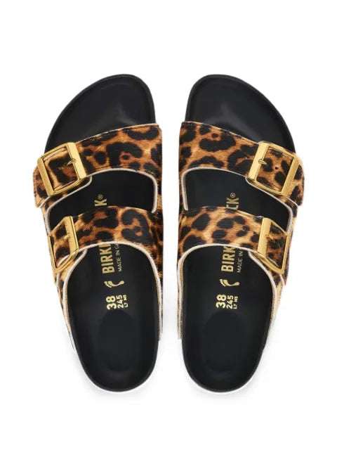 Birkenstock Arizona leopard-print sandals
