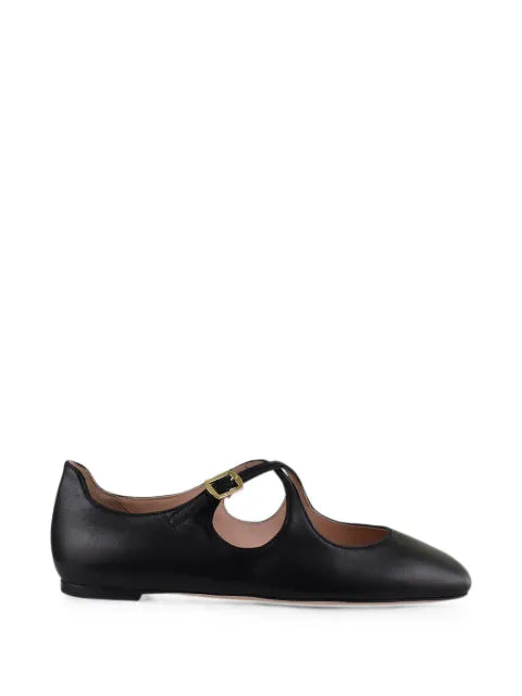 Bally Ballyrina flats in black leather