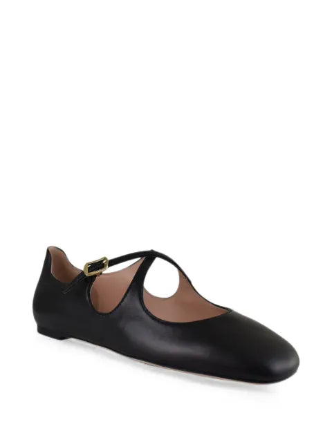 Bally Ballyrina flats in black leather