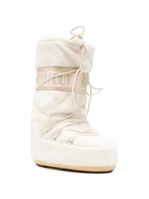 Moon Boot Icon fleece lace-up boots
