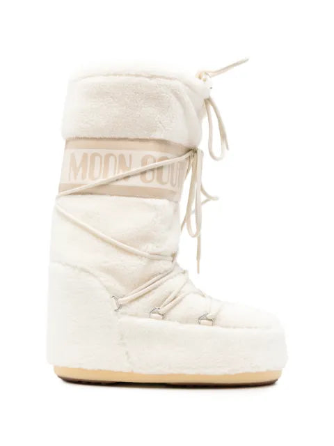 Moon Boot Icon fleece lace-up boots