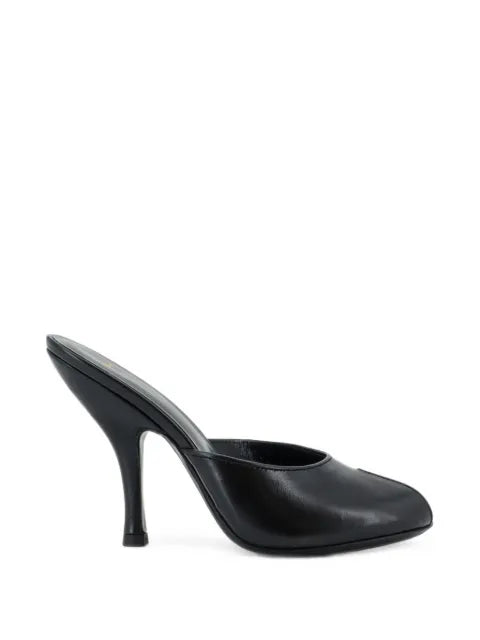 Jude Date Mule leather peep-toe sandals