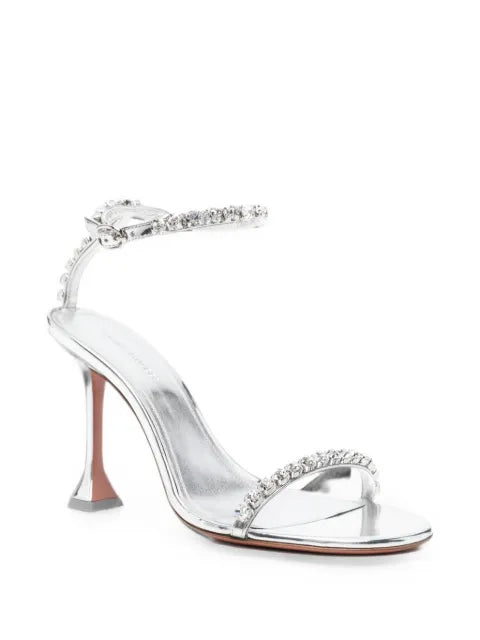 Amina Muaddi Gigi crystal-embellished heeled sandals