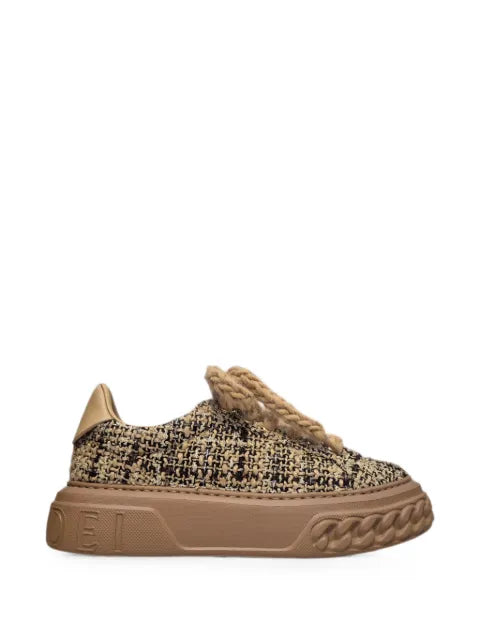 Casadei Off Road tweed chunky-sole sneakers