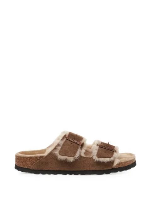 Birkenstock Arizona shearling-lined buckle-fastening sandals