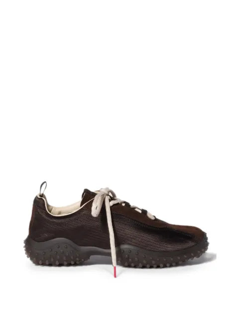 Miu Miu Bubble technical fabric and suede sneakers