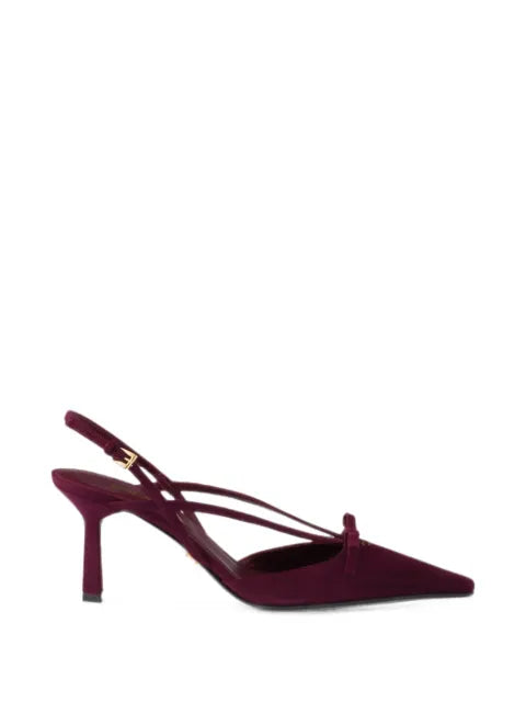 Prada Decollete suede slingback pumps
