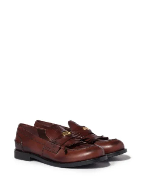Miu Miu leather loafers