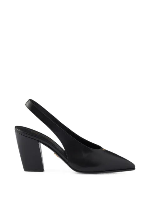 Prada Decollete leather slingback pumps