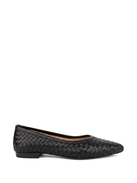 SERGIO MORETTI FIRENZE woven almond-toe ballet flats