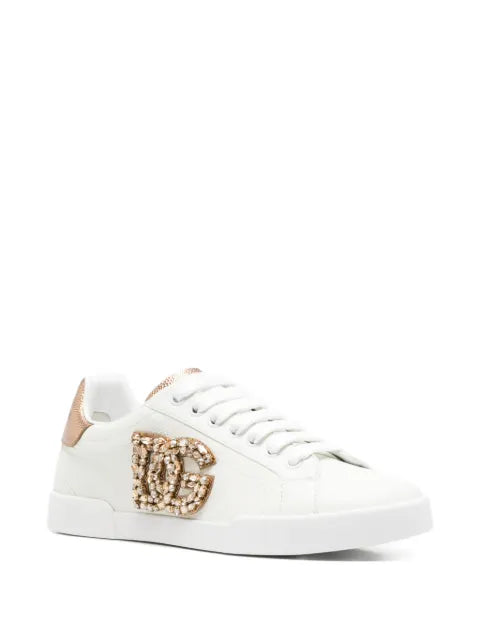 Dolce & Gabbana crystal-embellished DG logo sneakers