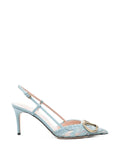 Valentino Garavani lace-detail pumps