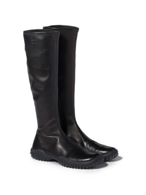Miu Miu stretch nappa leather boots