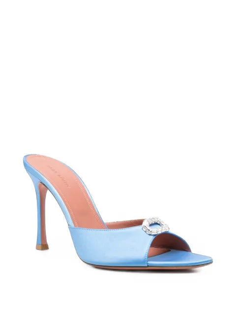 Amina Muaddi Mini Camelia crystal-embellished mules
