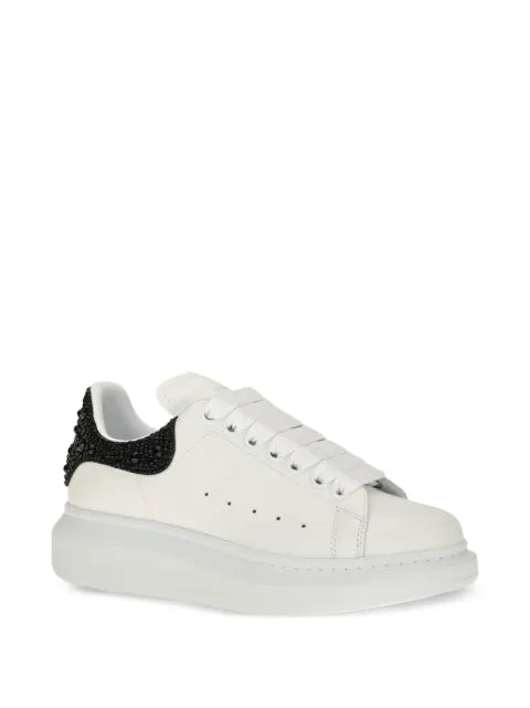 Alexander McQueen Oversized white and jet black sneakers