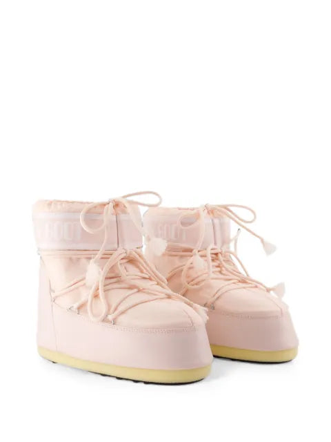 Moon Boot Icon Low pink nylon boots