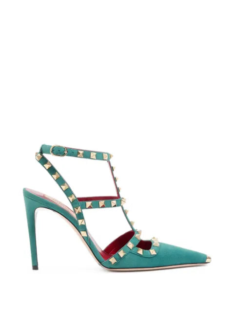 Valentino Garavani Rockstud suede pumps 100mm