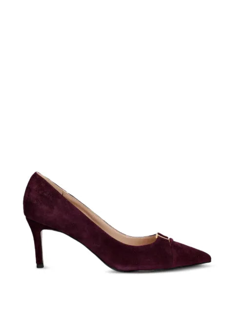 TWINSET suede court shoes with logo