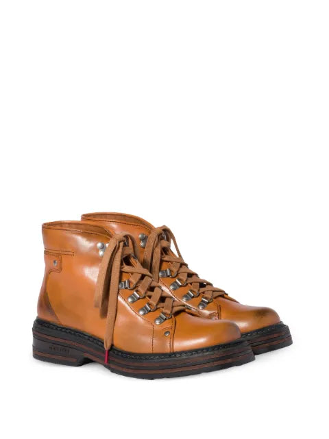Miu Miu leather booties