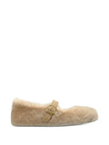 Birkenstock Santa Clarita shearling-finish ballet flats