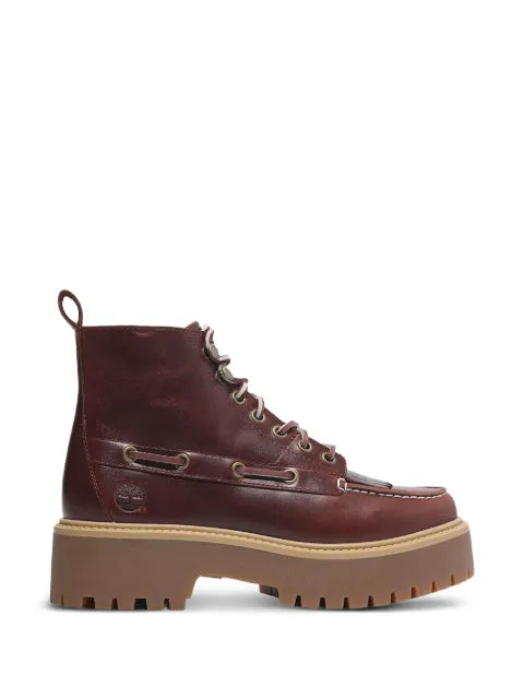 Timberland Kiltie stone street platform ankle boots