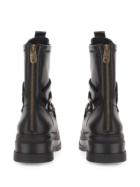 PINKO lace-up platform ankle boots