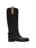 Burberry Cavalier Check-detail boots