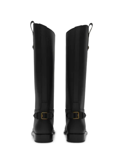 Burberry Cavalier Check-detail boots
