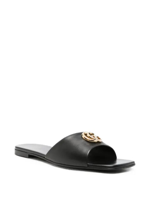 Gucci slide sandals with double G