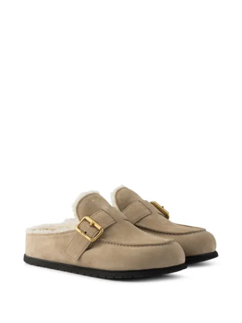 Prada suede mules
