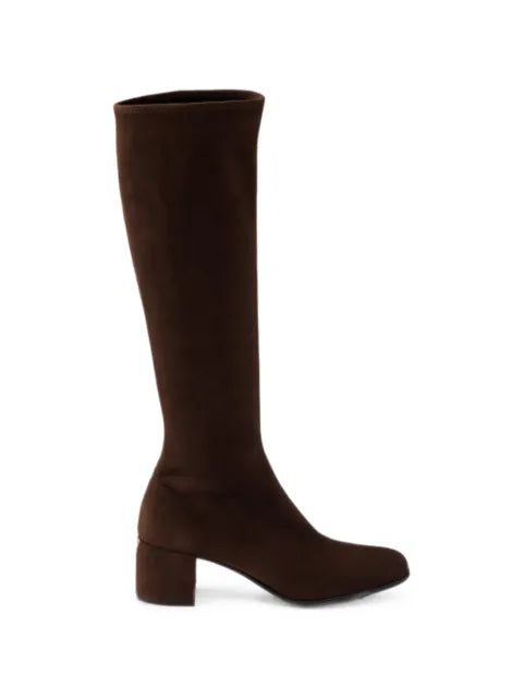 Prada stretch suede boots