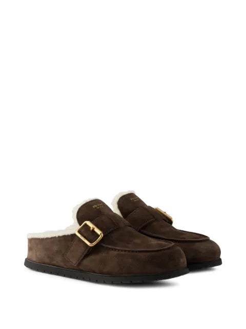 Prada suede mules