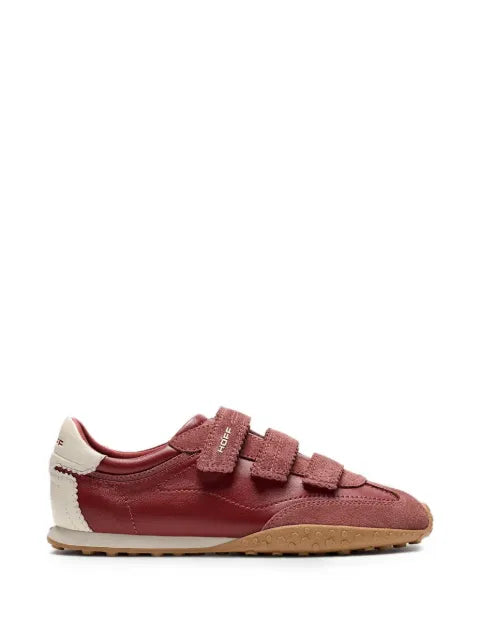 Hoff touch-strap suede-trim sneakers