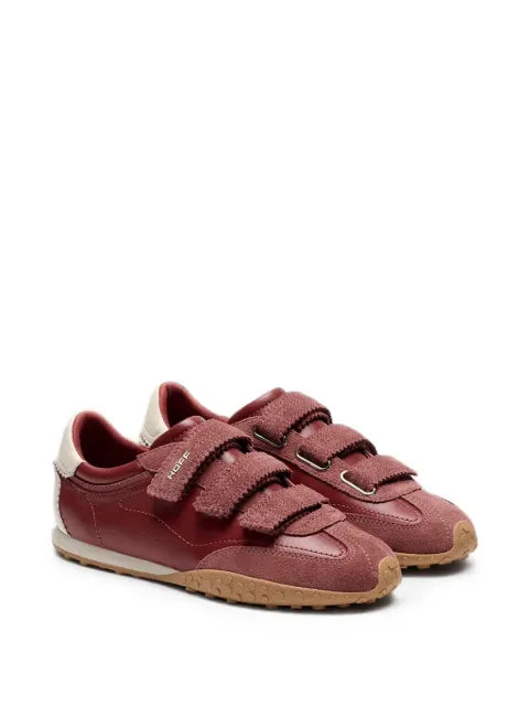 Hoff touch-strap suede-trim sneakers