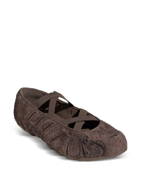 adidas Ghost Sprint snakeskin-effect ballet flats