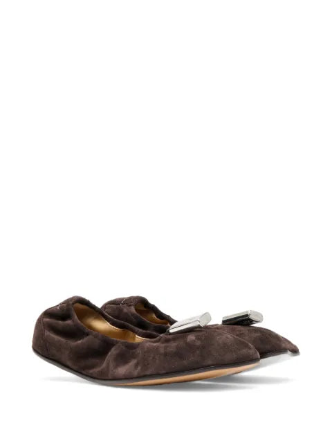 MM6 Maison Margiela Anatomic suede ballet flats