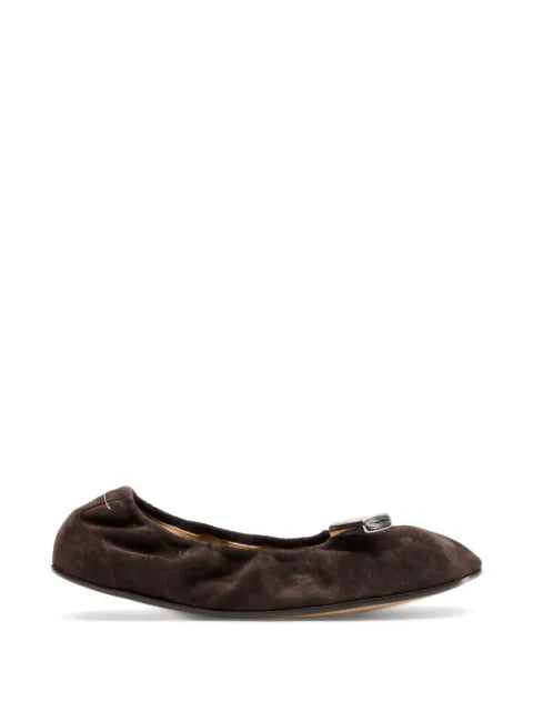 MM6 Maison Margiela Anatomic suede ballet flats