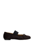 MM6 Maison Margiela Anatomic Numeric elastic ballerinas in pony hair